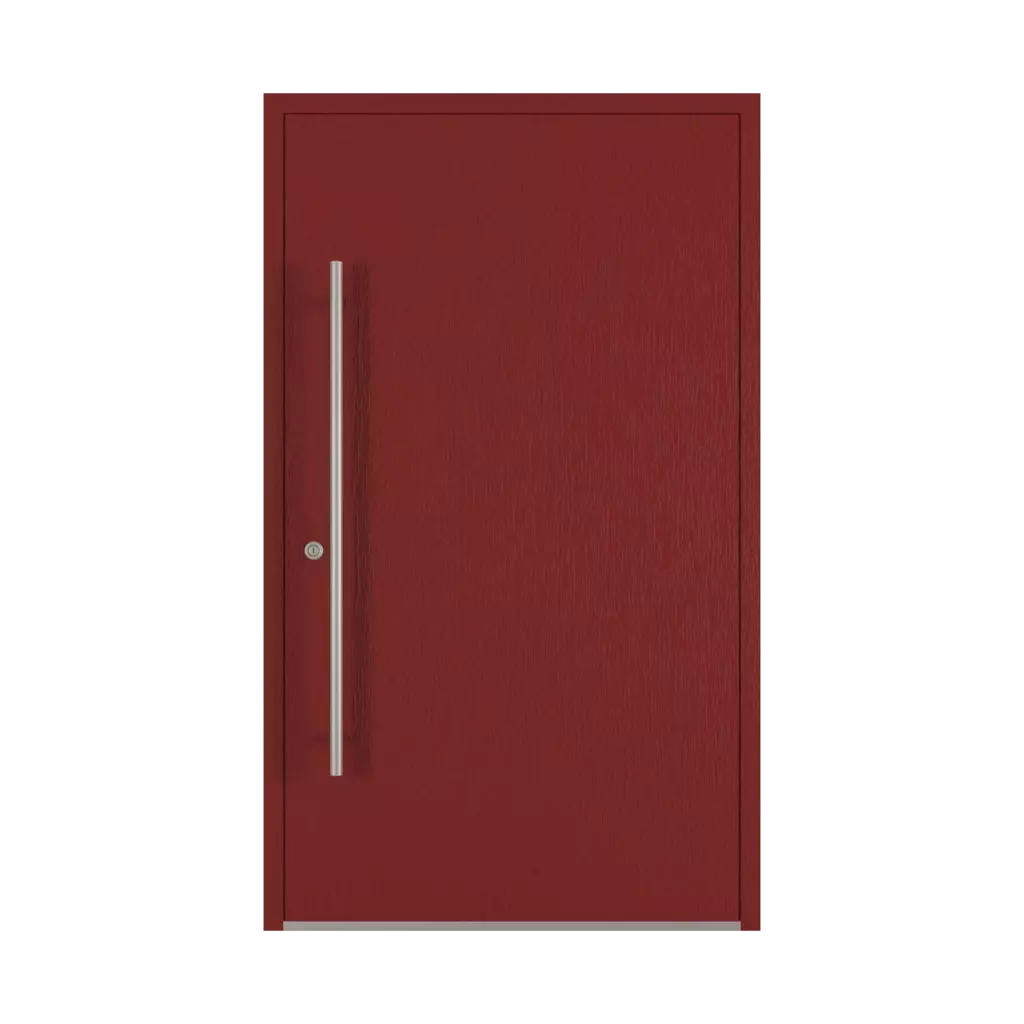 Dark red entry-doors models dindecor be04  