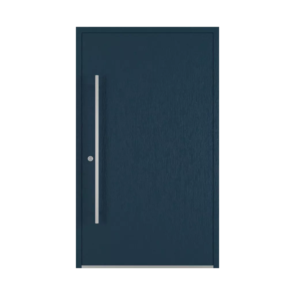Steel blue entry-doors models dindecor gl08  