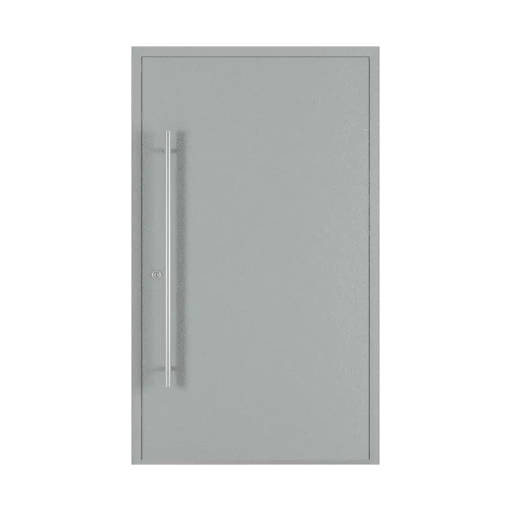 Gray entry-doors models dindecor model-6123  