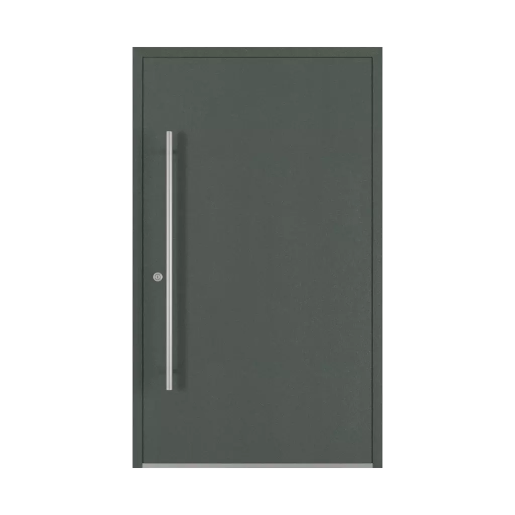 Aludec gray basalt entry-doors models dindecor sk03-beton  