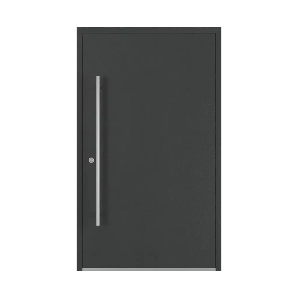 Aludec gray anthracite entry-doors models dindecor sl01  