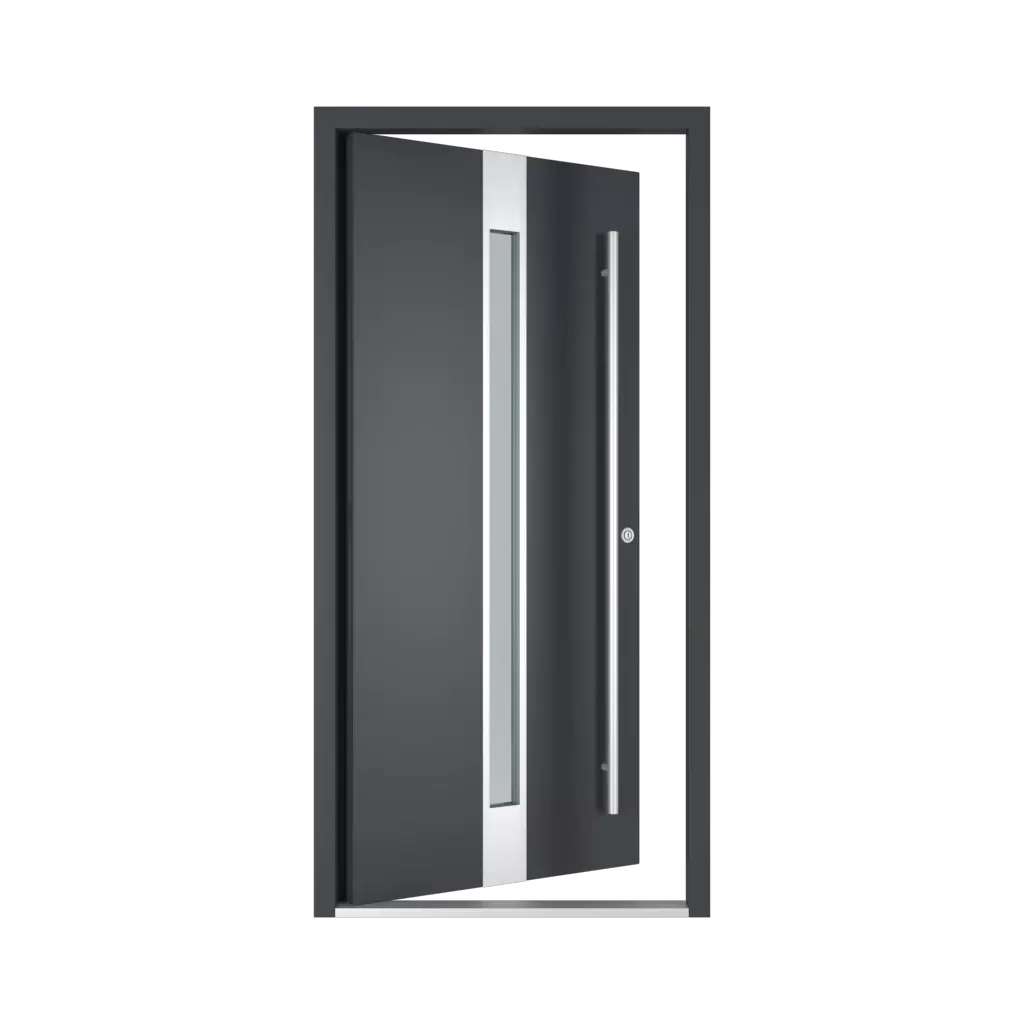 The right one opens inwards entry-doors models dindecor sl03  