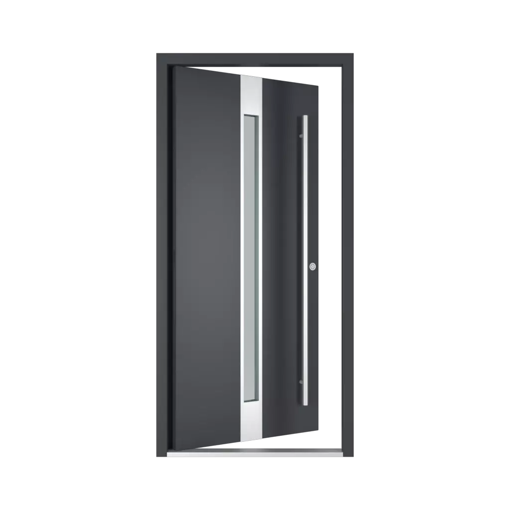 The right one opens inwards entry-doors models dindecor sl07  