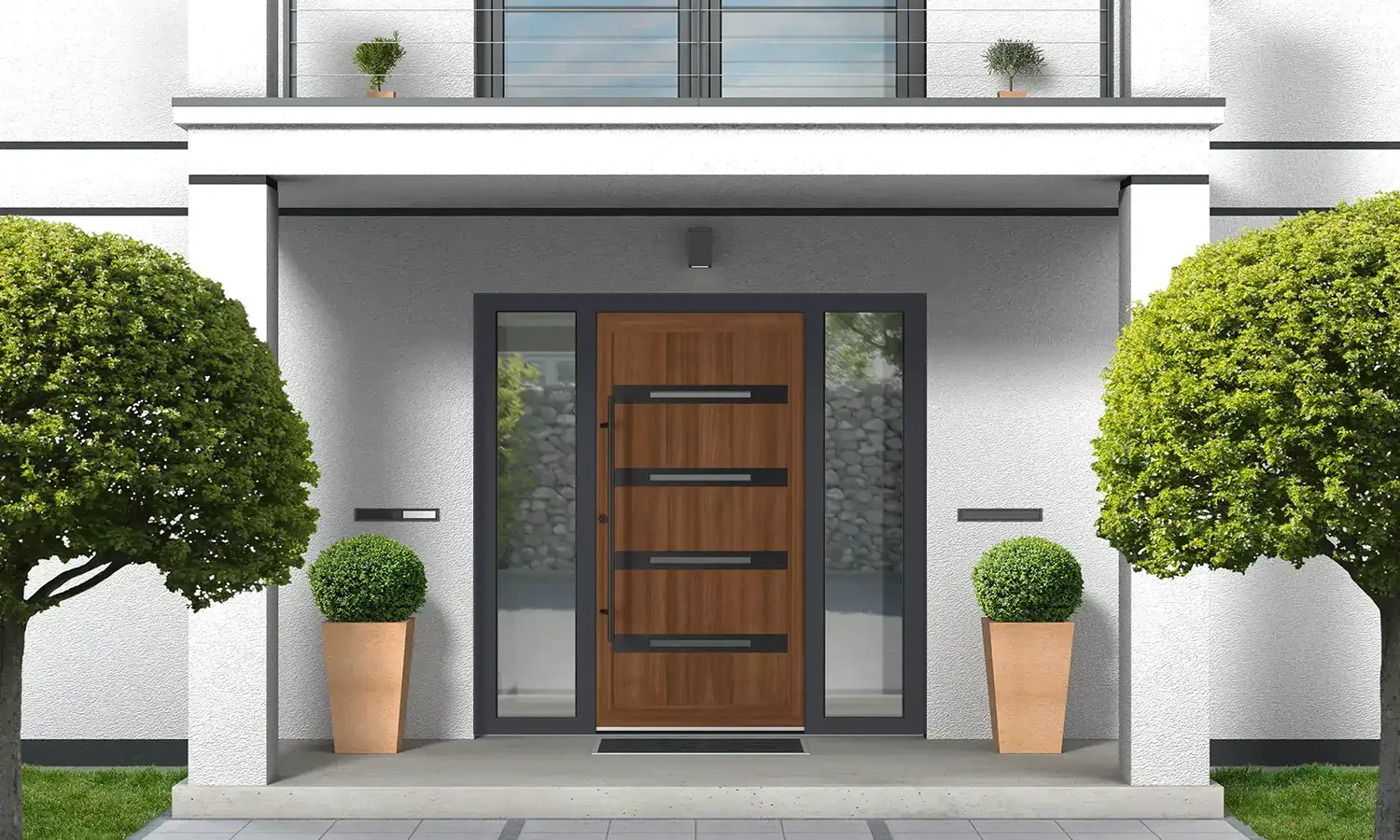 6005 PVC Black entry-doors models dindecor 6005-pvc-black  