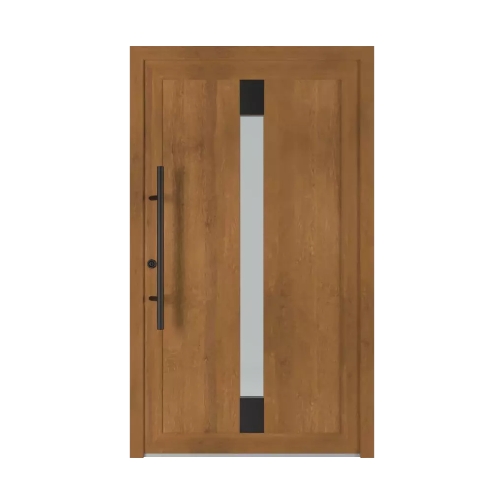 1301 PVC Black entry-doors models dindecor 