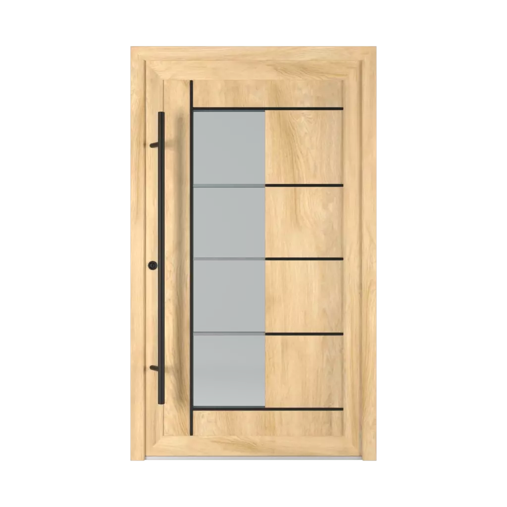 2802 PVC Black entry-doors models dindecor 