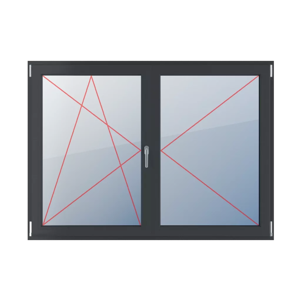 Tilt & turn left, movable mullion, turn right windows types-of-windows double-leaf horizontal-50-50-symmetrical-division-with-a-movable-post  