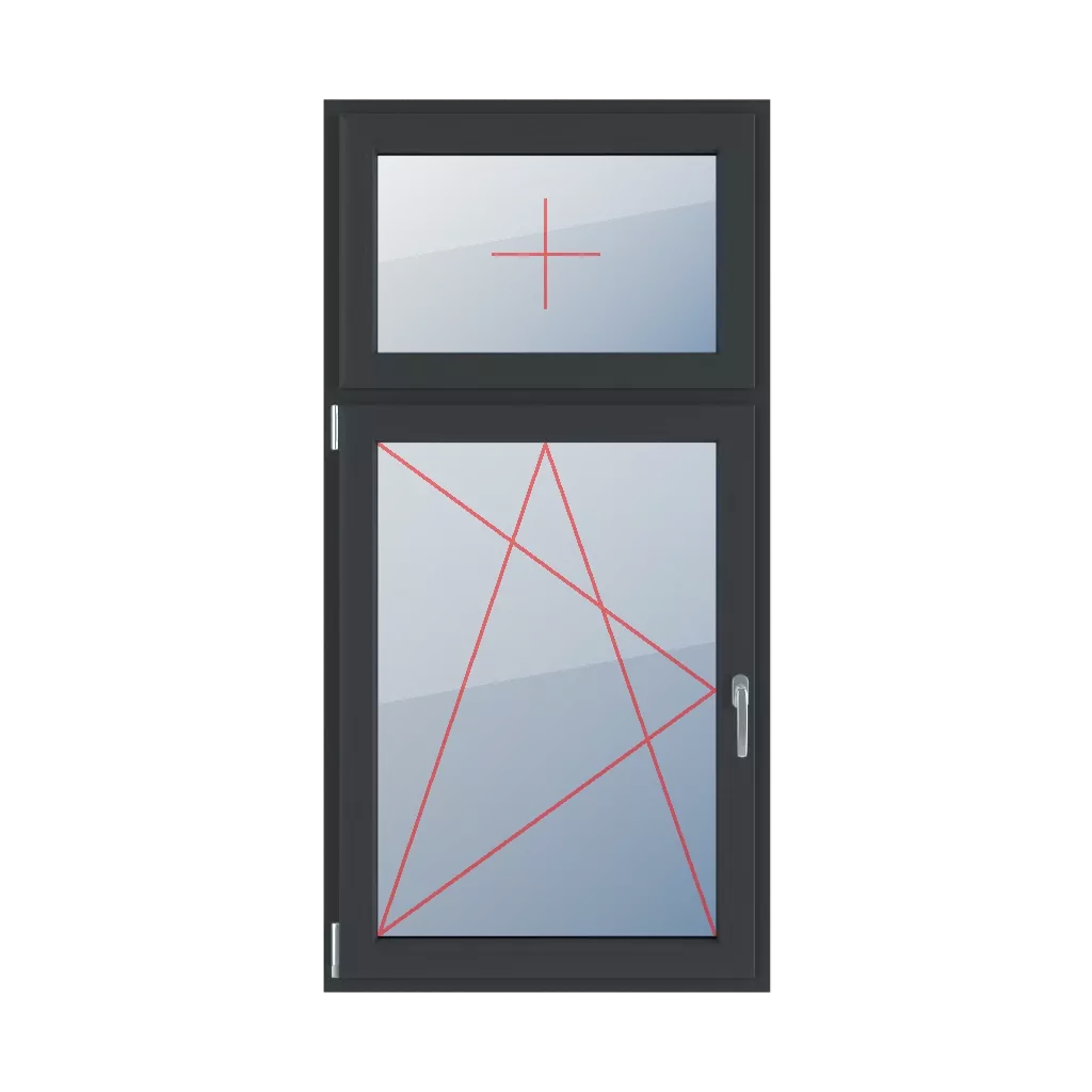 Permanent glazing in the wing, left-tilt and turn windows types-of-windows double-leaf vertical-asymmetric-division-30-70  