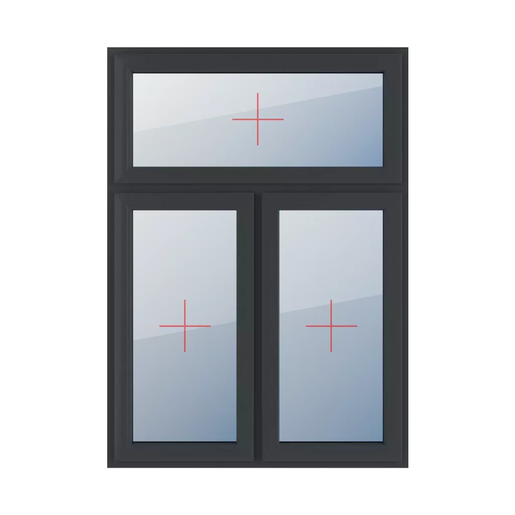 Permanent glazing in the leaf windows types-of-windows triple-leaf vertical-asymmetric-division-30-70 permanent-glazing-in-the-leaf-4 
