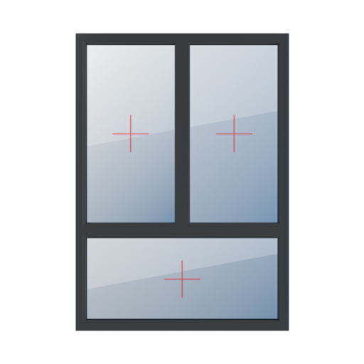 Permanent glazing in the frame windows types-of-windows triple-leaf vertical-asymmetric-division-70-30 permanent-glazing-in-the-frame-5 