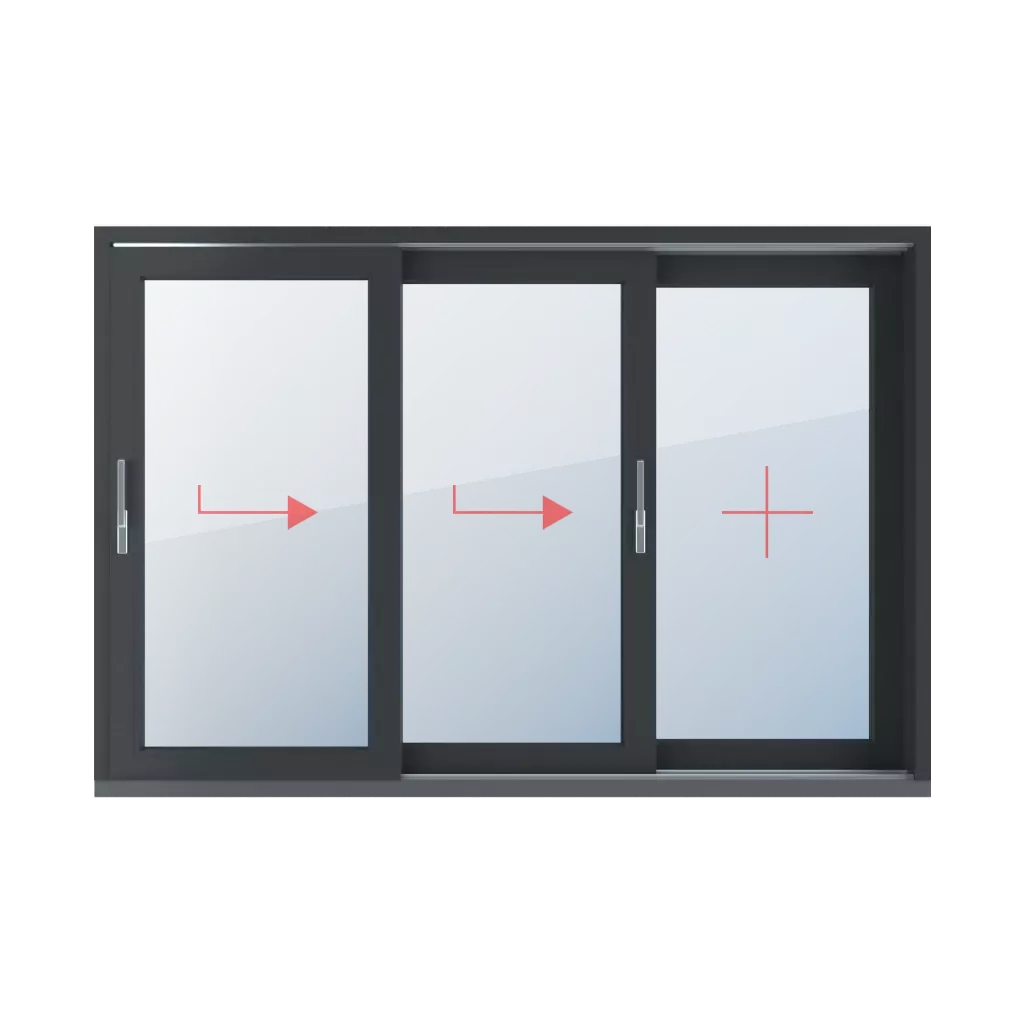 Sliding right, fixed glazing windows types-of-windows hst-lift-and-slide-patio-doors triple-leaf-2  