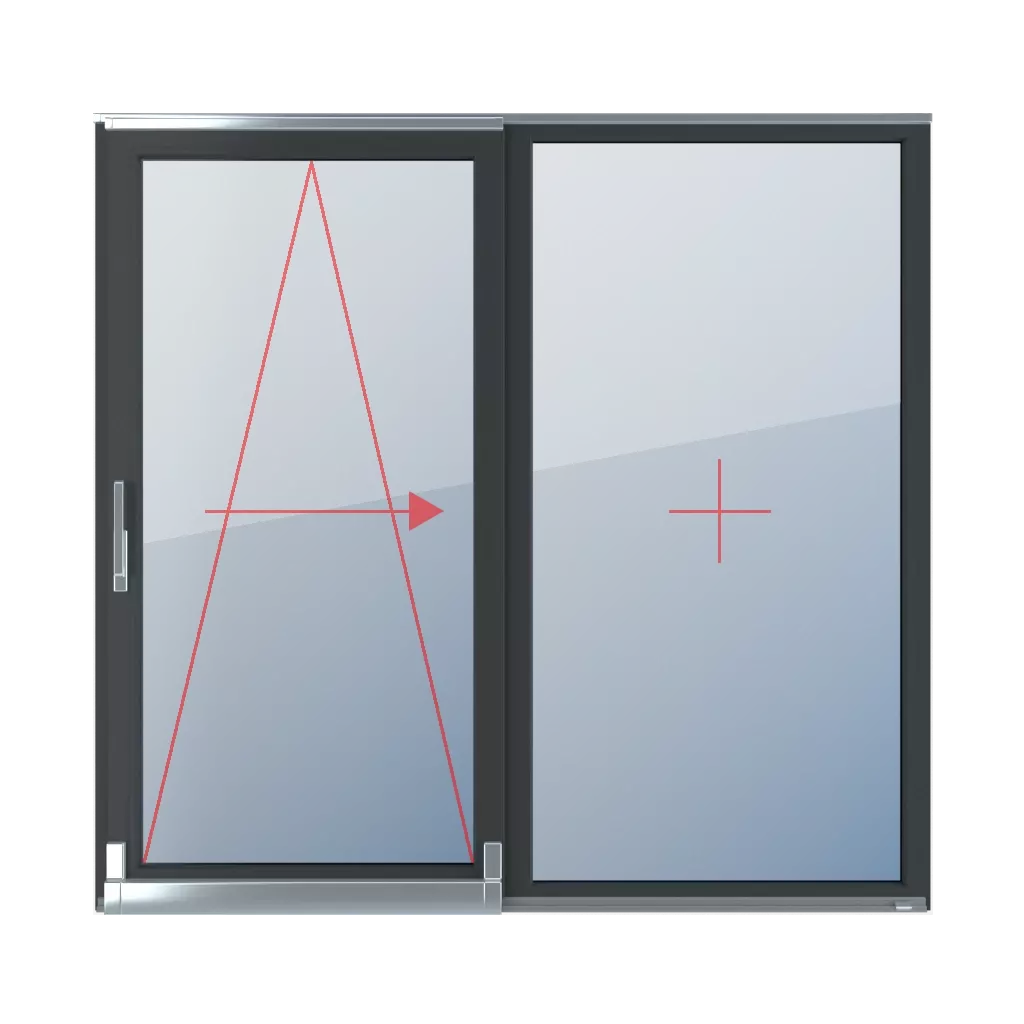 Tilt and slide right, fixed glazing in the frame windows types-of-windows psk-tilt-and-slide-patio-door double-leaf  