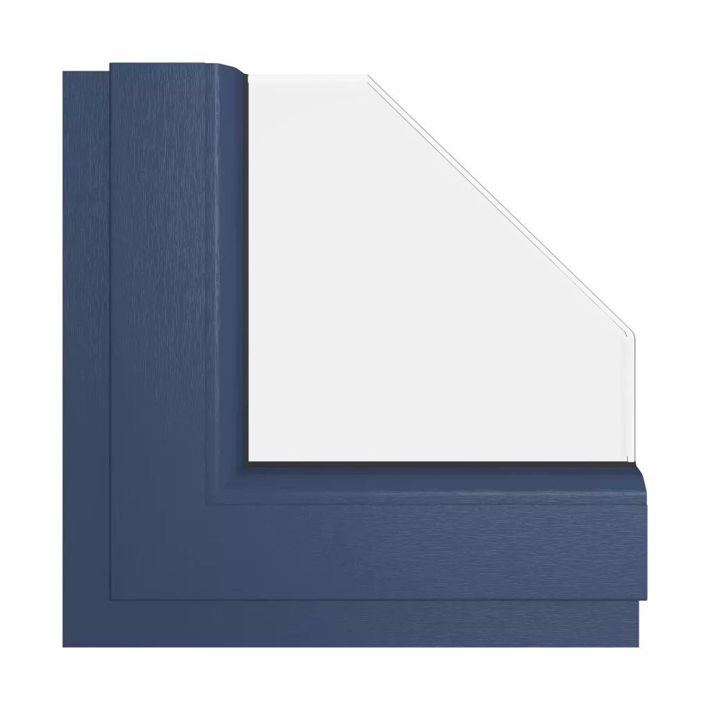 Cobalt blue windows window-color veka-colors cobalt-blue interior