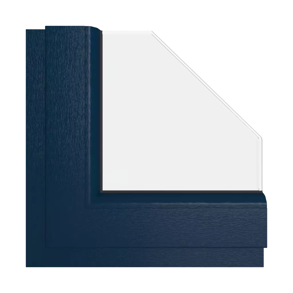 Navy windows window-color veka-colors navy interior