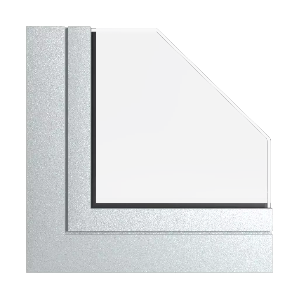 silver gray windows window-color aliplast-colors silver-gray