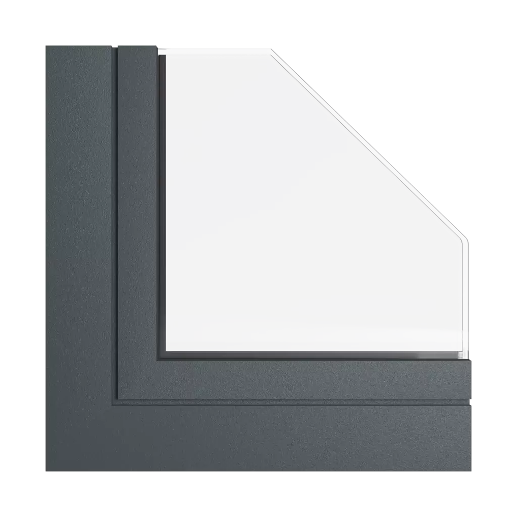 Gray anthracite windows window-profiles aliplast