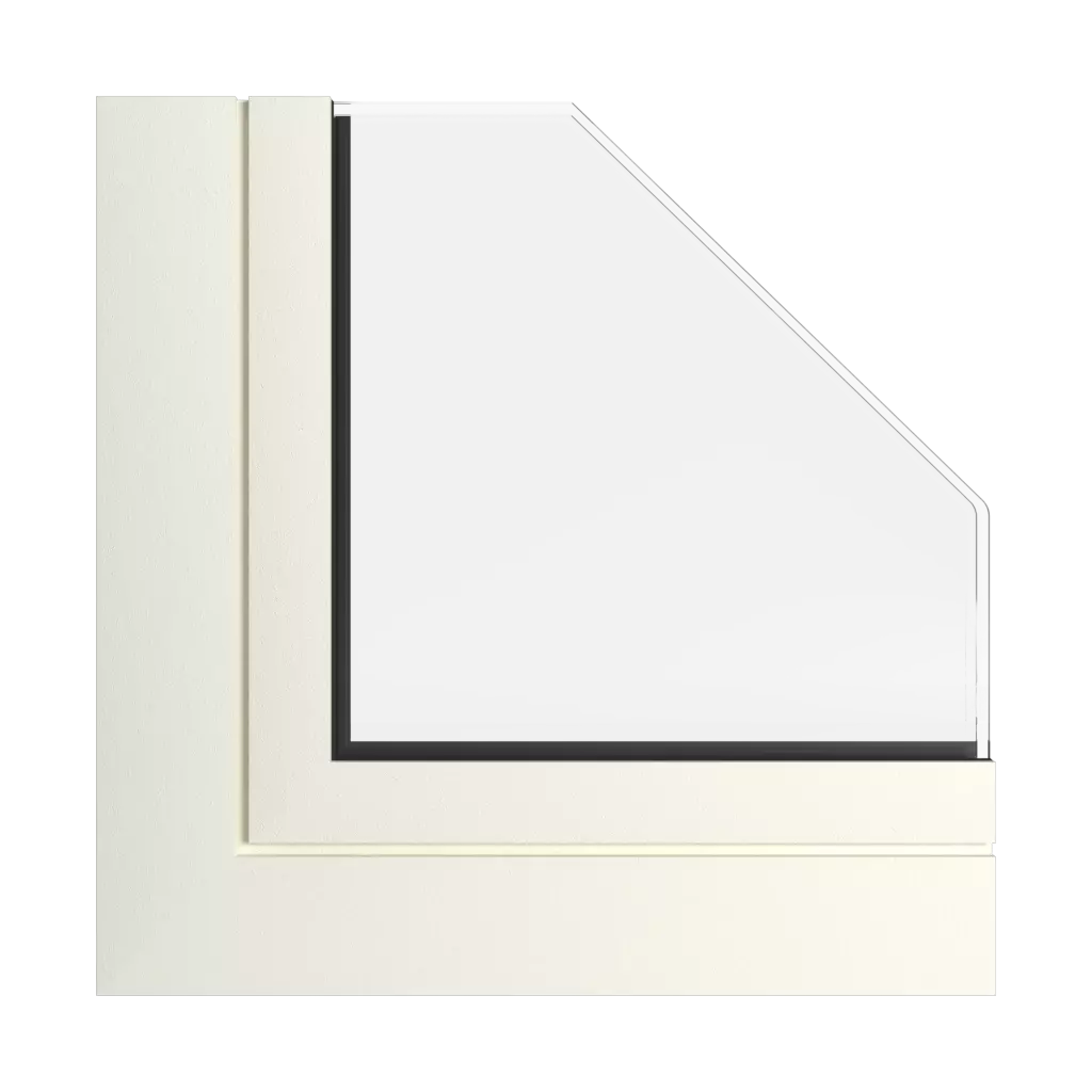 Pearl white tiger windows window-profiles aliplast