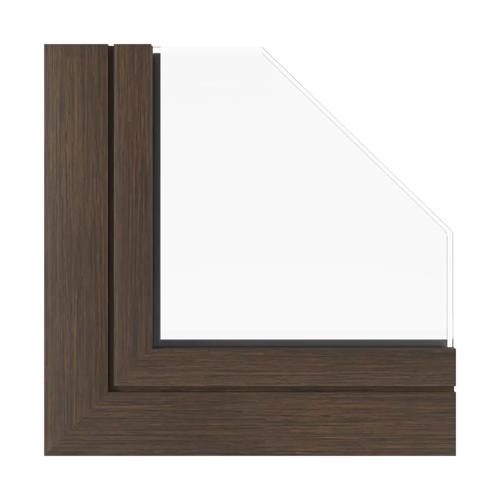 Gray matt aluminum windows window-profiles aluprof mb-77-hs