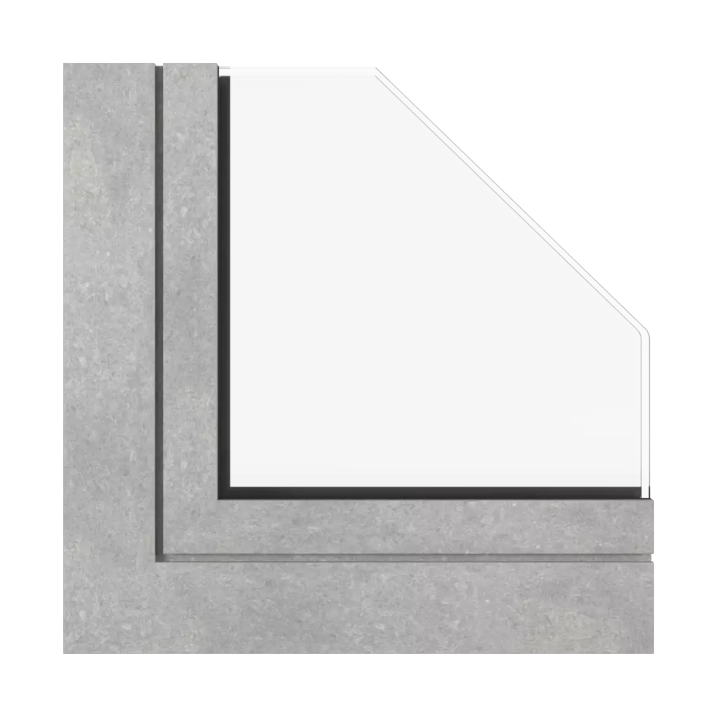 Concrete windows window-profiles aluprof mb-skyline