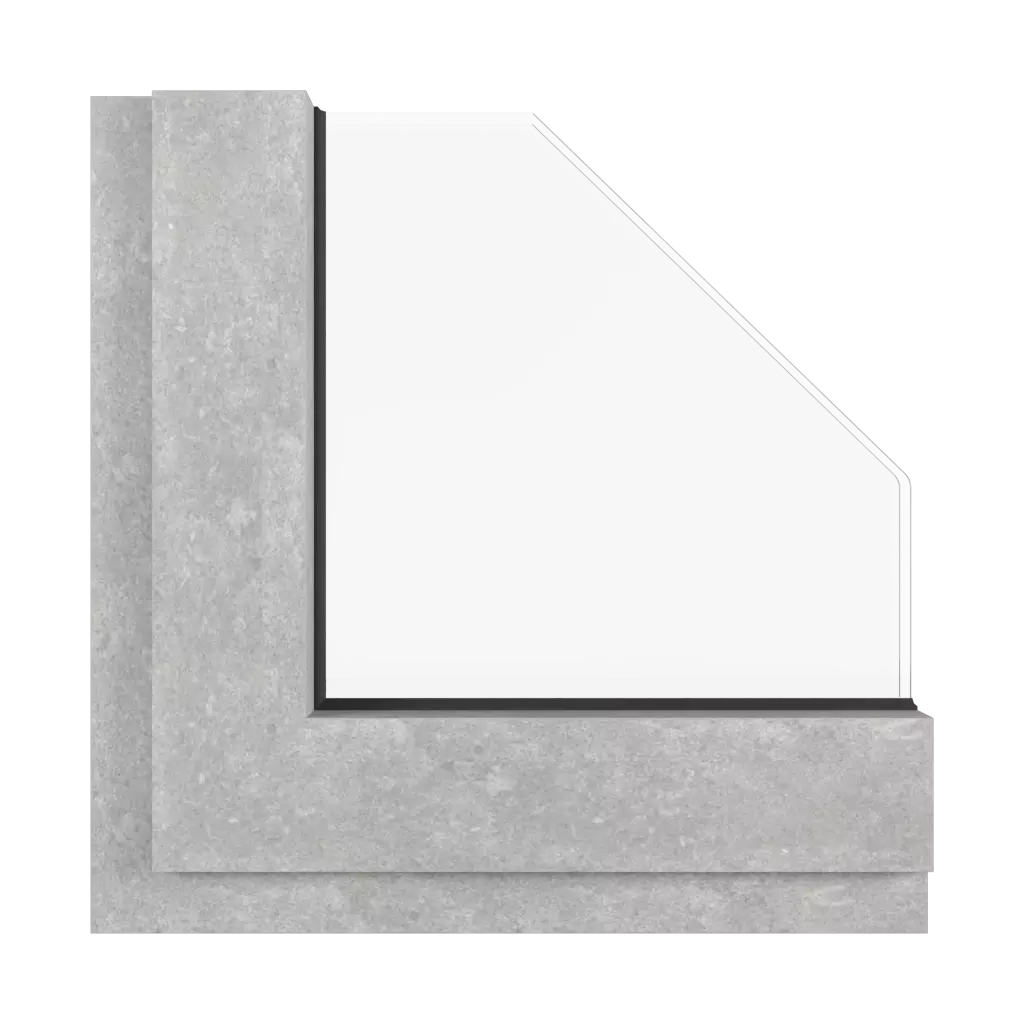 Concrete windows window-color aluprof-colors concrete interior