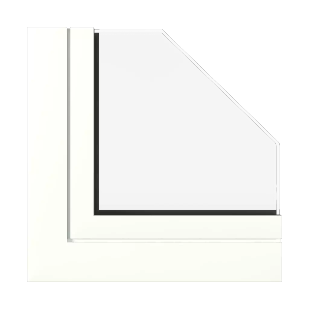 Traffic white semi gloss windows window-profiles aluprof mb-78ei-dpa