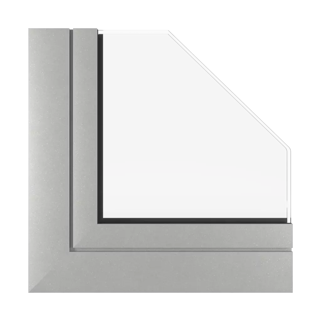 White aluminium matt windows window-color aluprof-colors white-aluminium-matt