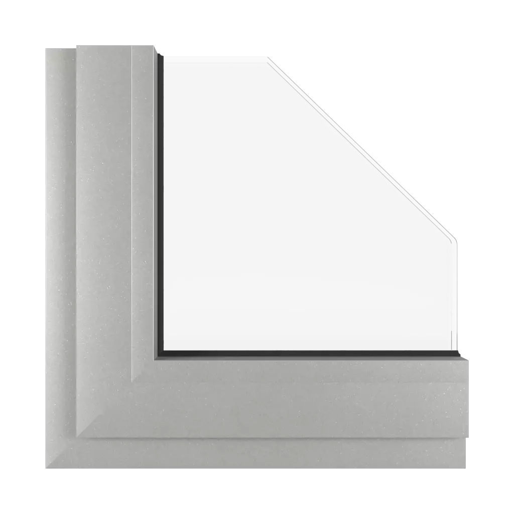 White aluminium matt windows window-color aluprof-colors white-aluminium-matt interior