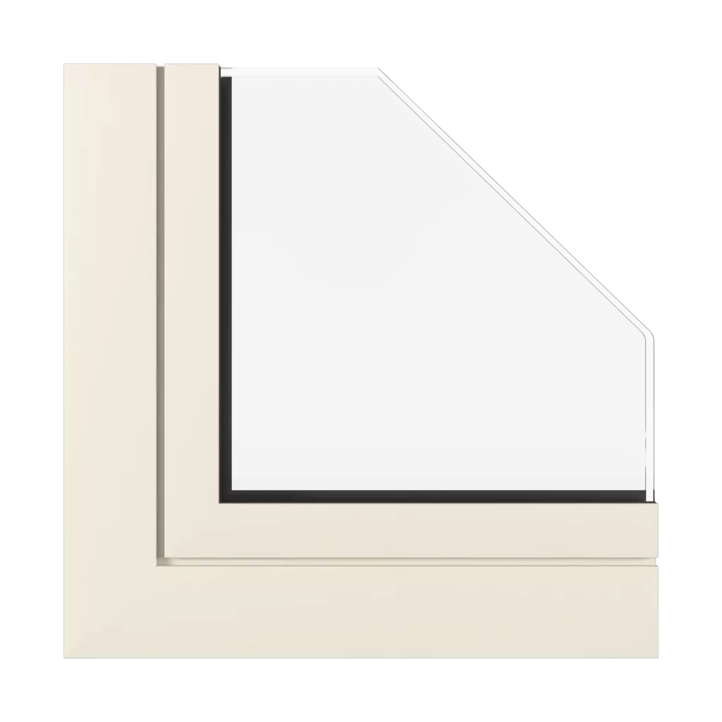 Cream white SK windows window-profiles aluprof mb-skyline