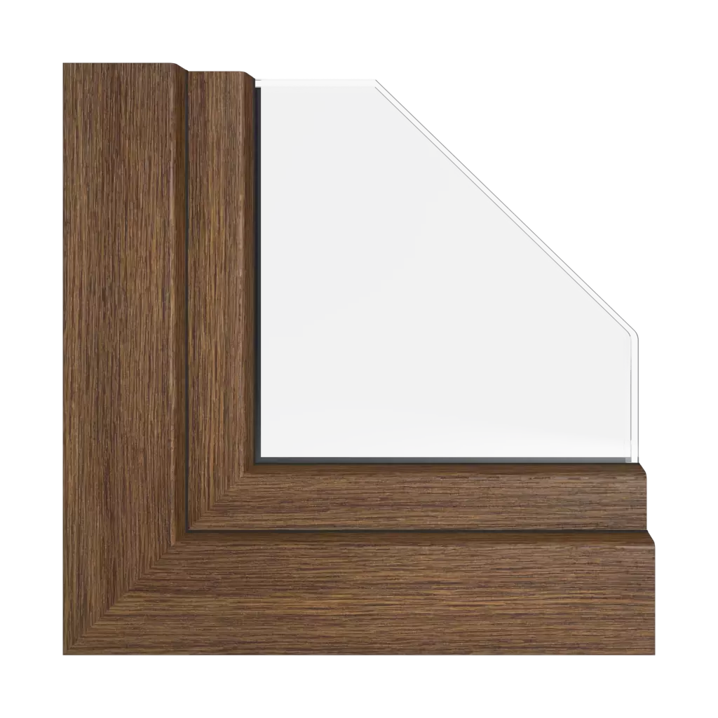 Rustic oak windows window-color rehau-colors   