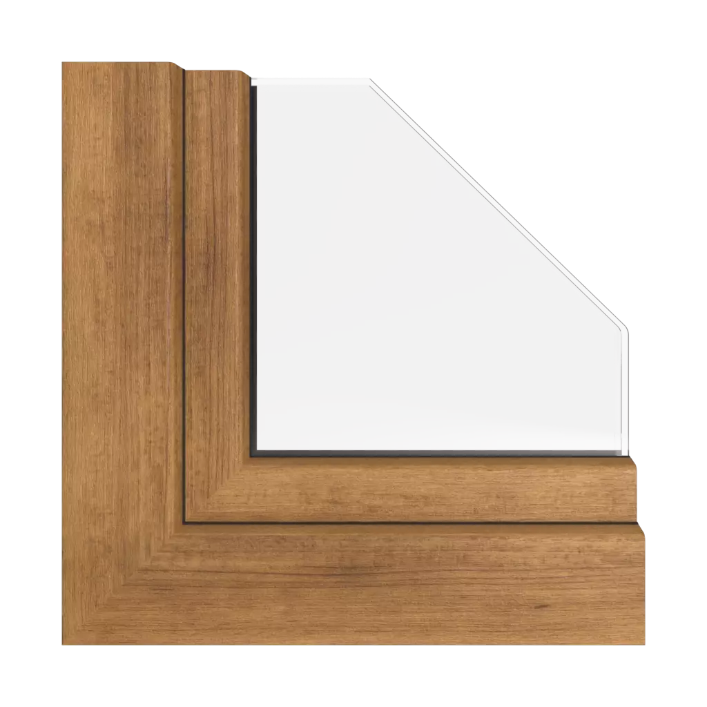 Rustic cherry windows window-profiles rehau hst-synego