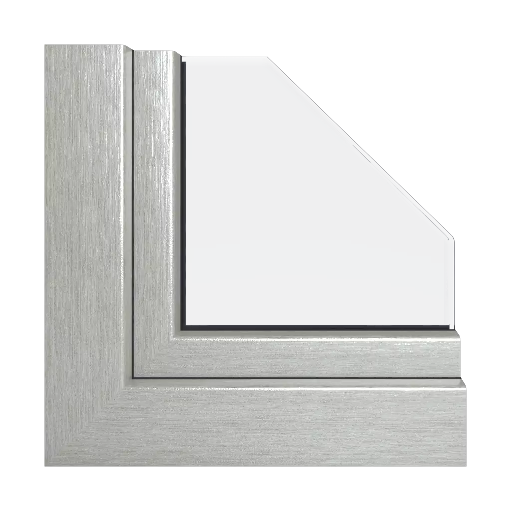 Brushed aluminum products upvc-windows    