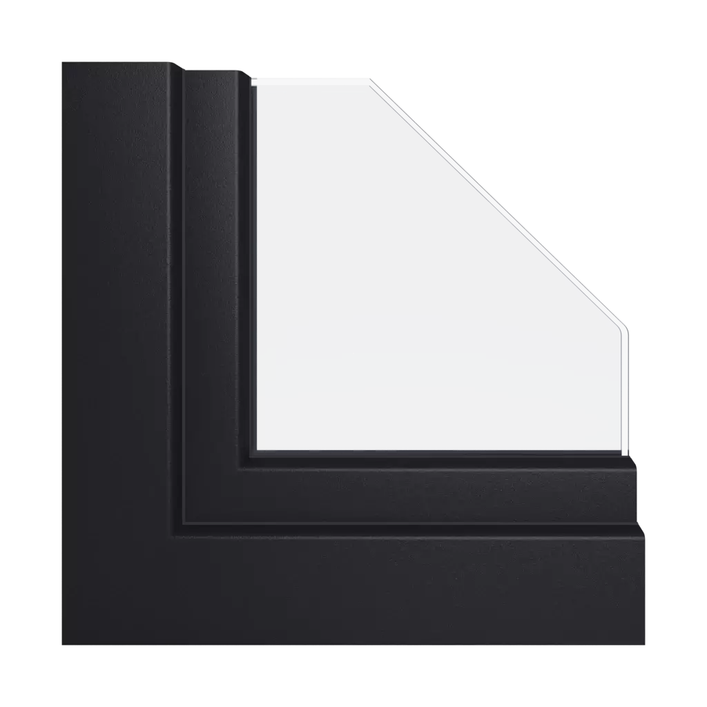 Gray black smooth windows window-profiles schuco livingslide