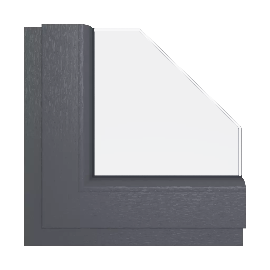 Slate gray windows window-color schuco-colors gray-slate interior