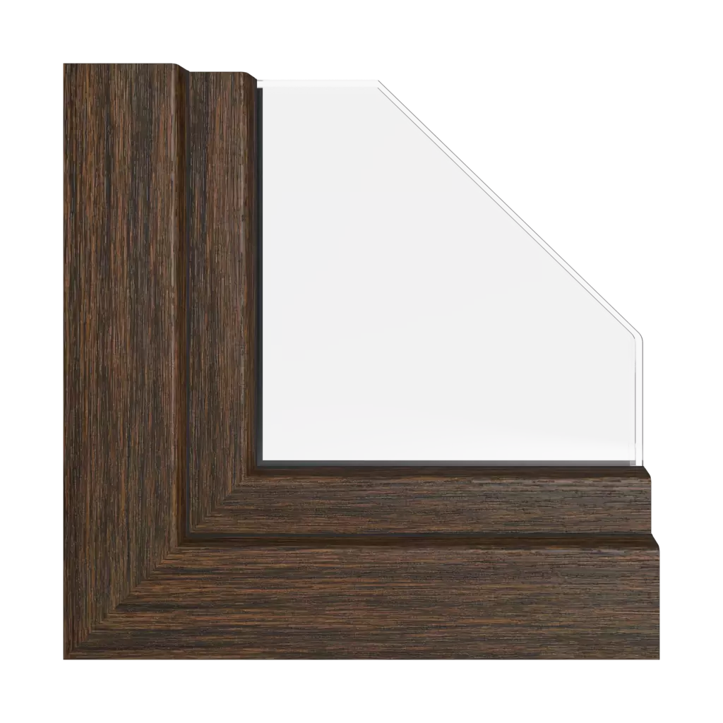 Dark oak windows window-color kommerling-colors   