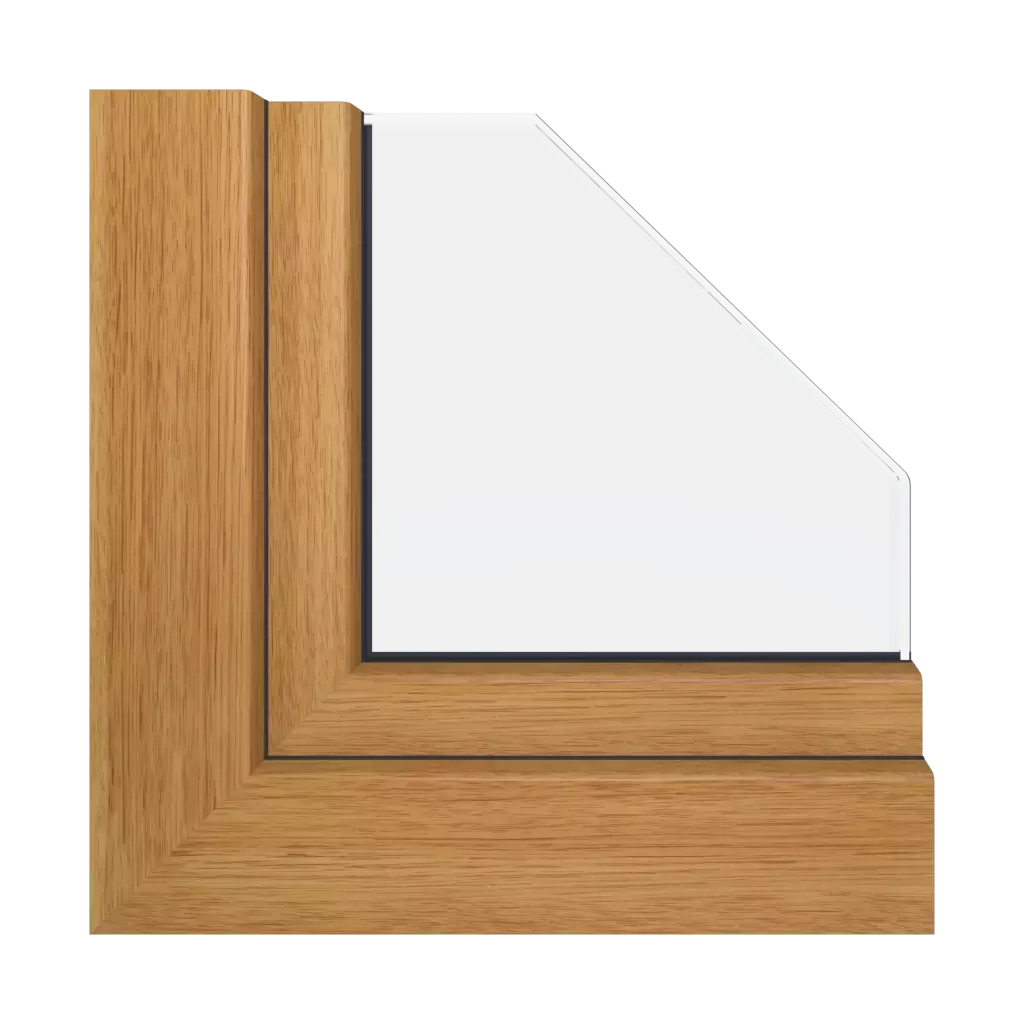 Realwood ginger oak windows window-profiles gealan s-8000