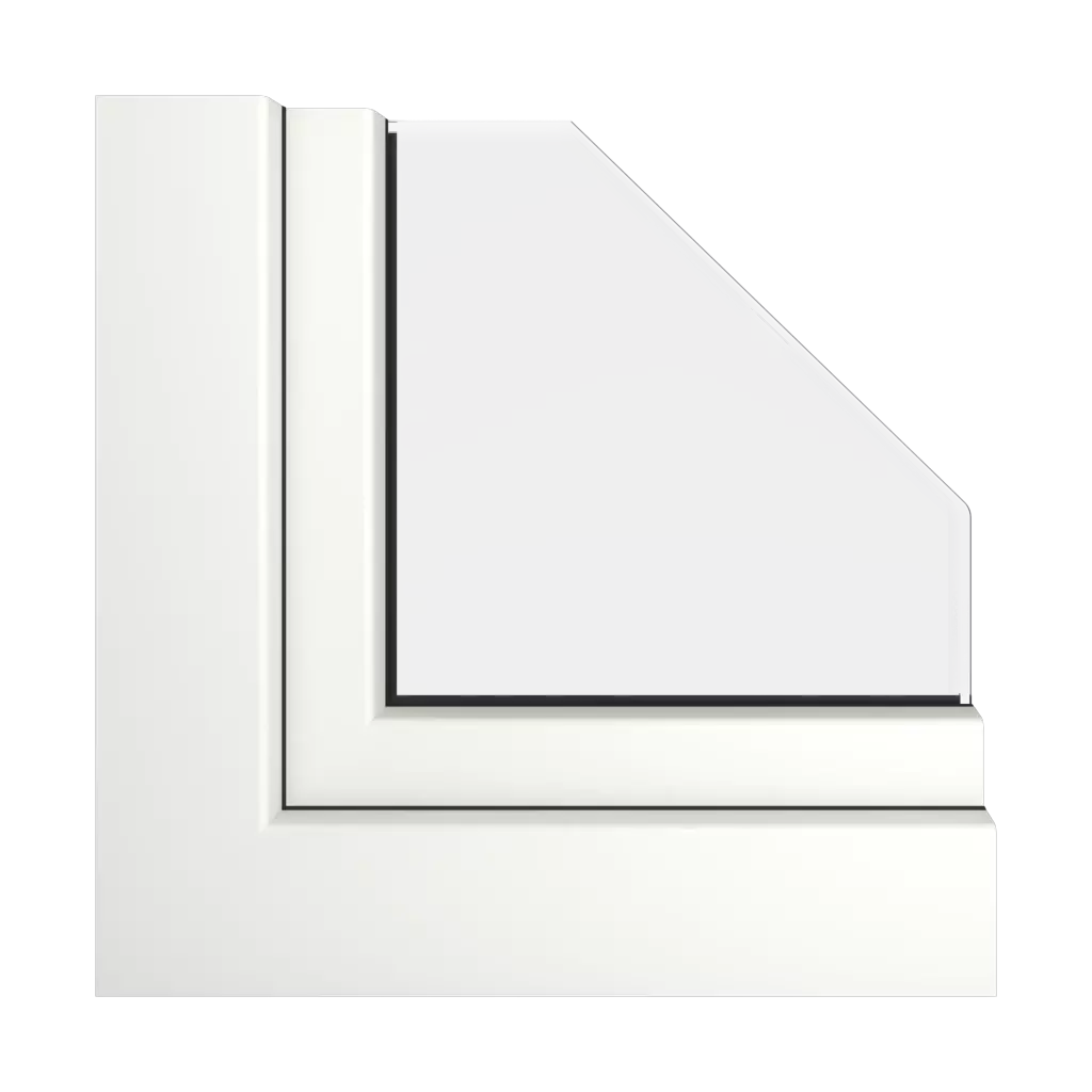 Traffic white RAL 9016 acrycolor windows window-profiles gealan s-8000