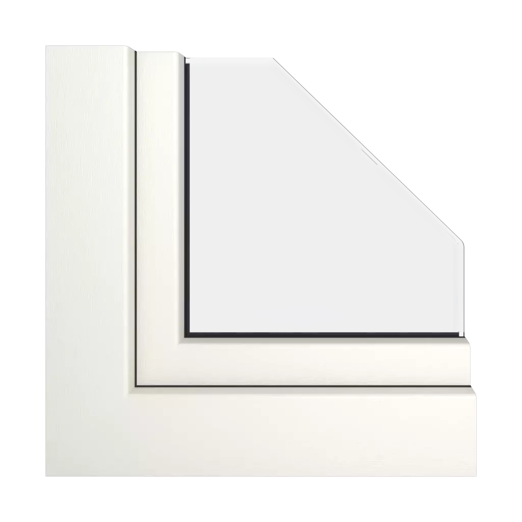 Creamy white RAL 9001 windows window-profiles gealan s-8000