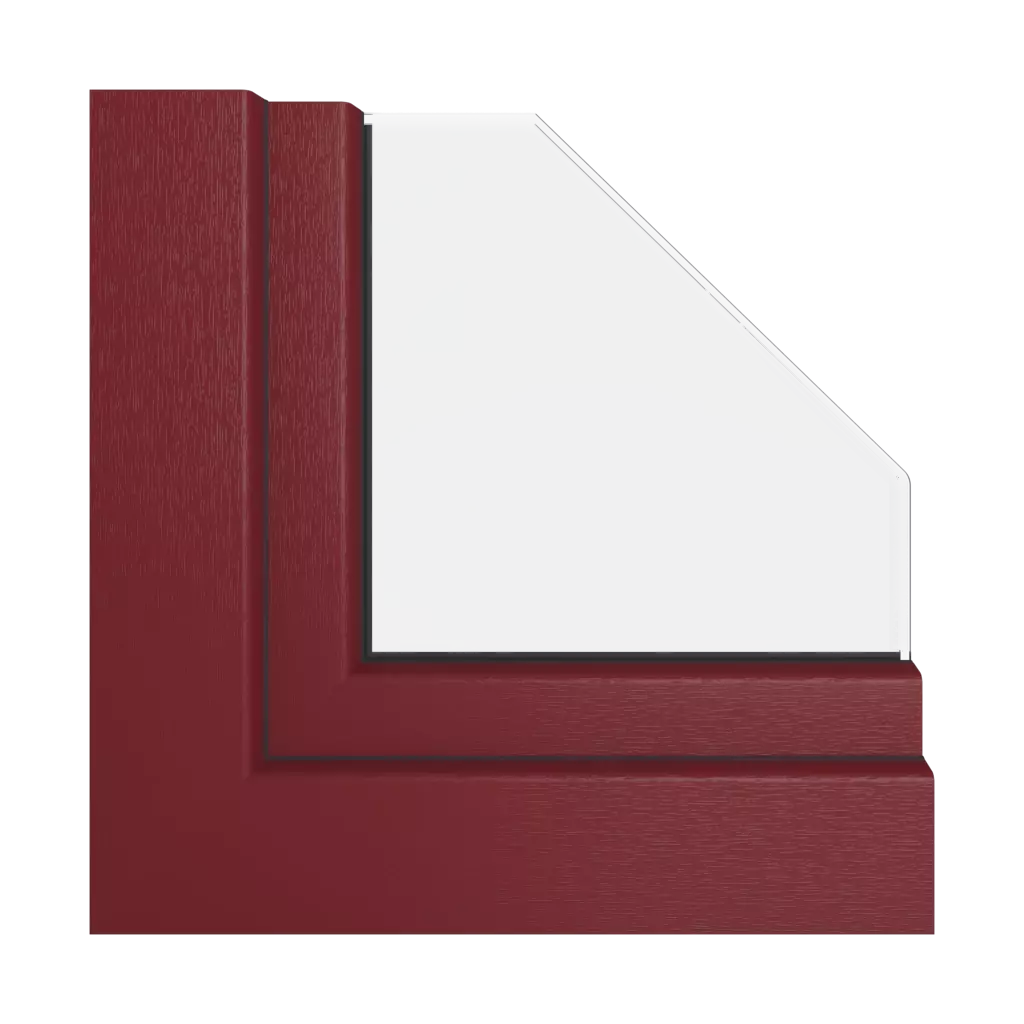 Red RAL 3005 windows window-profiles gealan s-8000