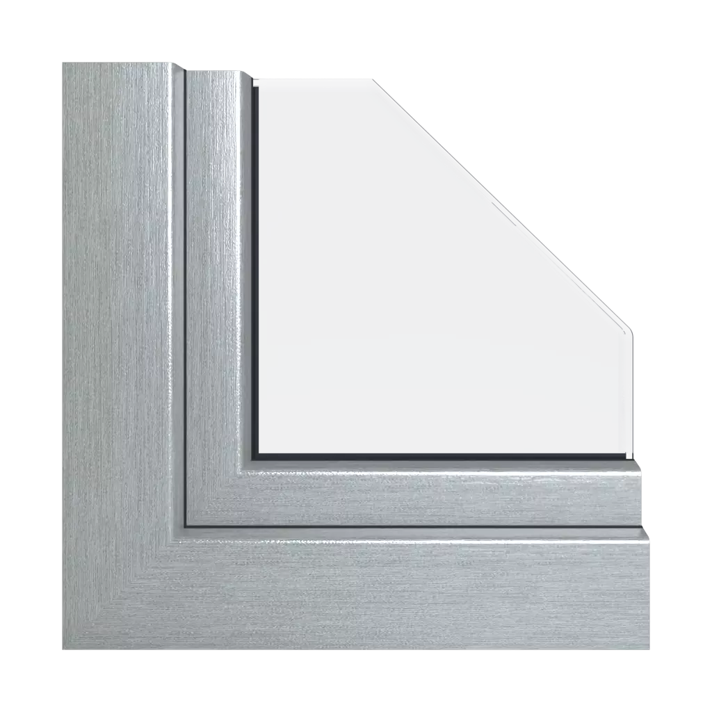 Brushed silver products window-packages pvc-design-plus   