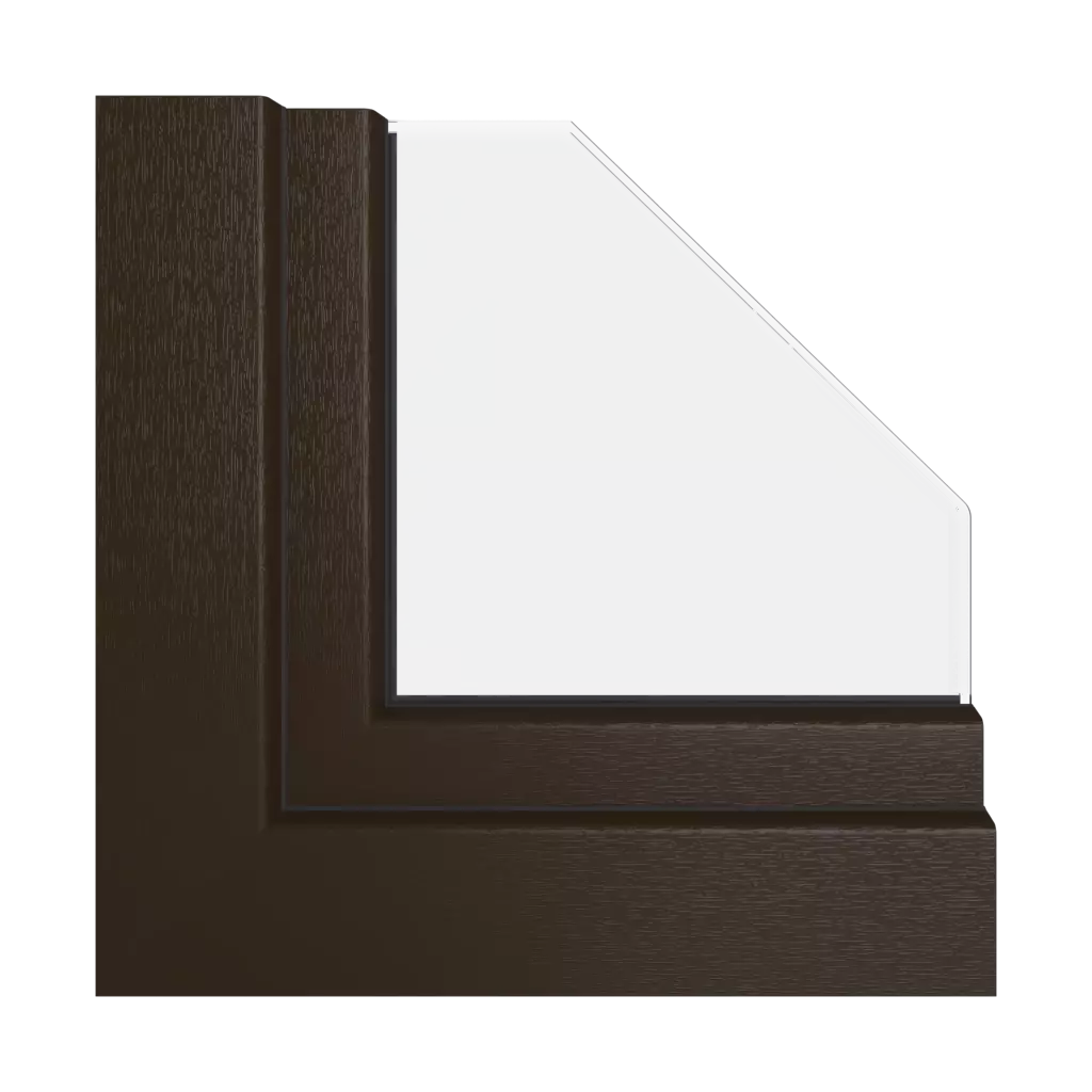 Chocolate brown windows window-profiles gealan s-8000