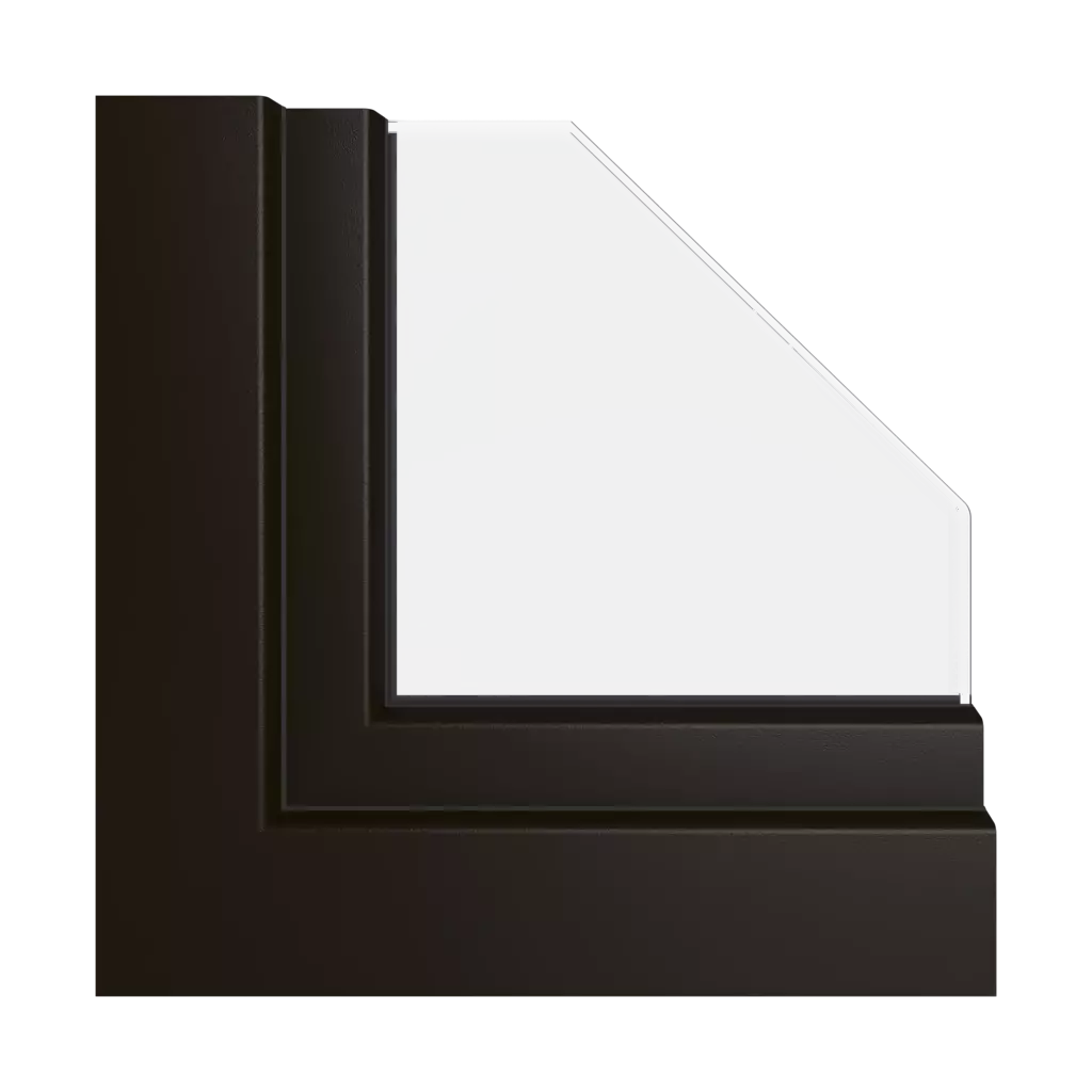 Black and brown ultimat windows window-profiles gealan s-8000