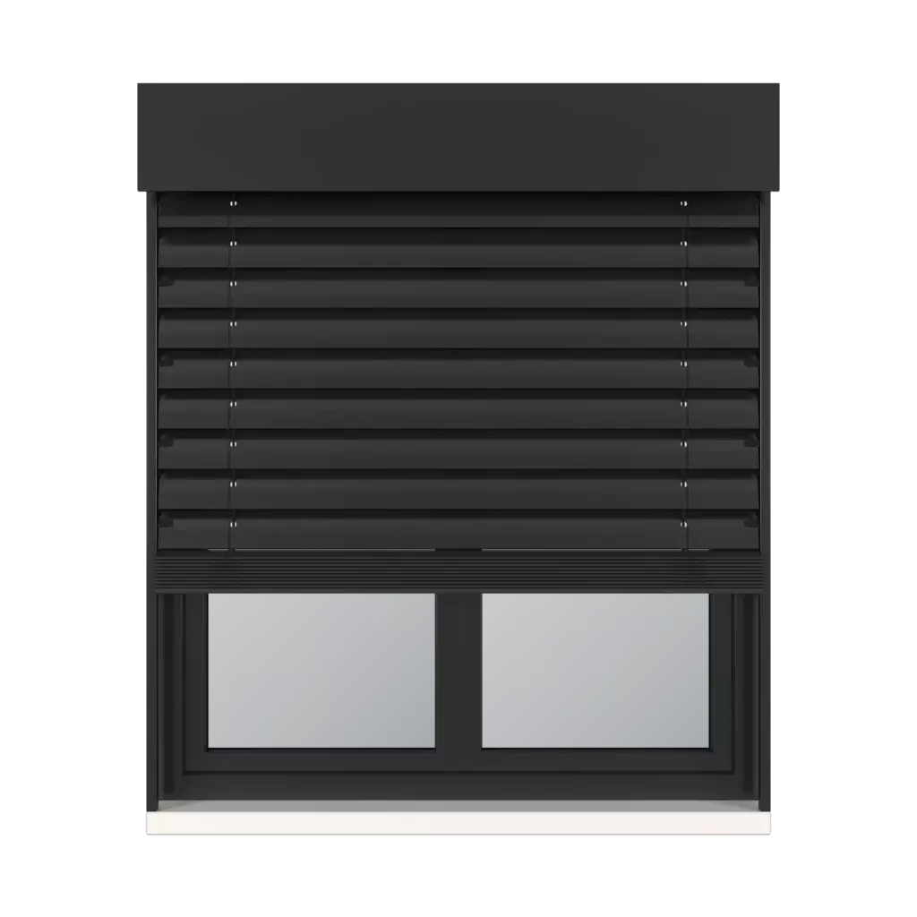 Black RAL 9005 windows window-accessories blinds aluprof