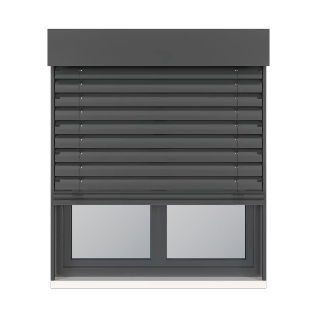 Anthracite gray RAL 7016 windows window-accessories blinds aluprof