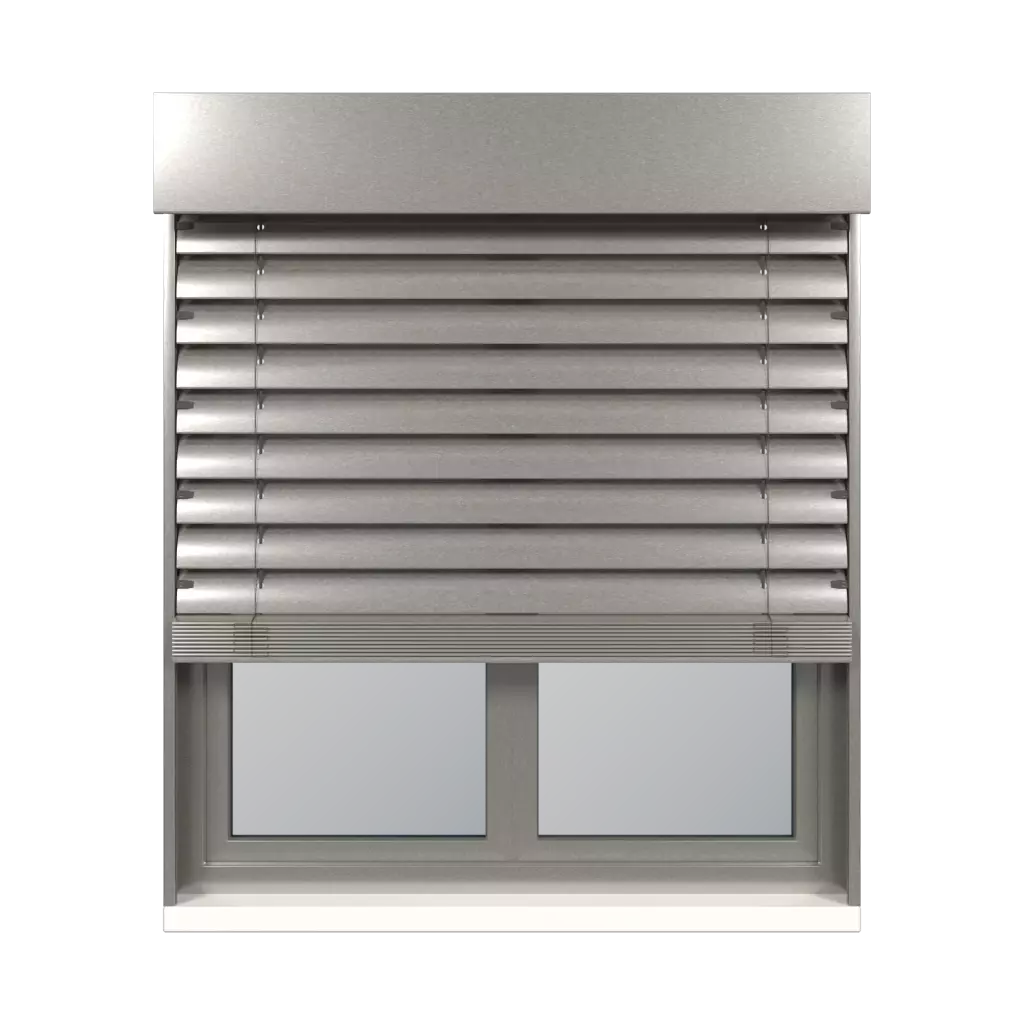 Gray aluminum RAL 9007 products facade-blinds    