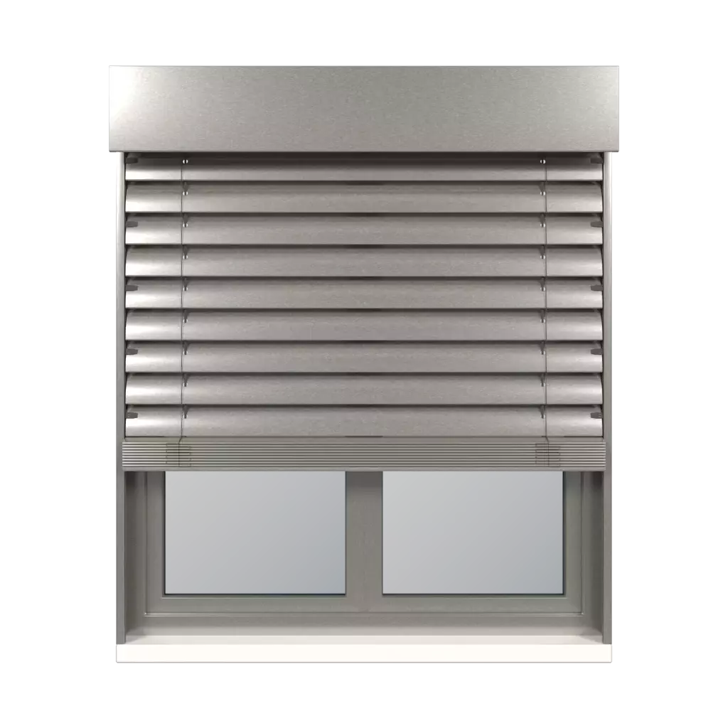 Gray aluminum RAL 9007 windows window-accessories blinds aluprof