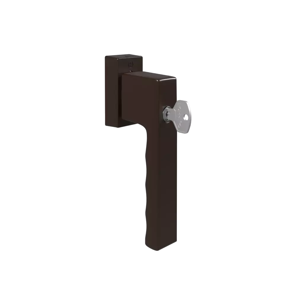 SecuForte Toulon brown handle with key products wooden-windows    
