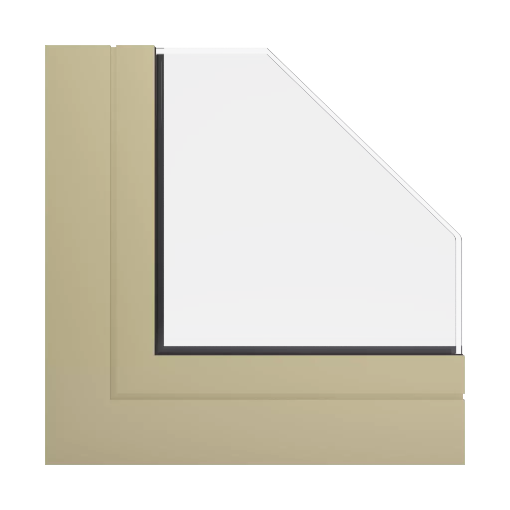 RAL 1000 Green beige windows window-profiles ponzio pe96