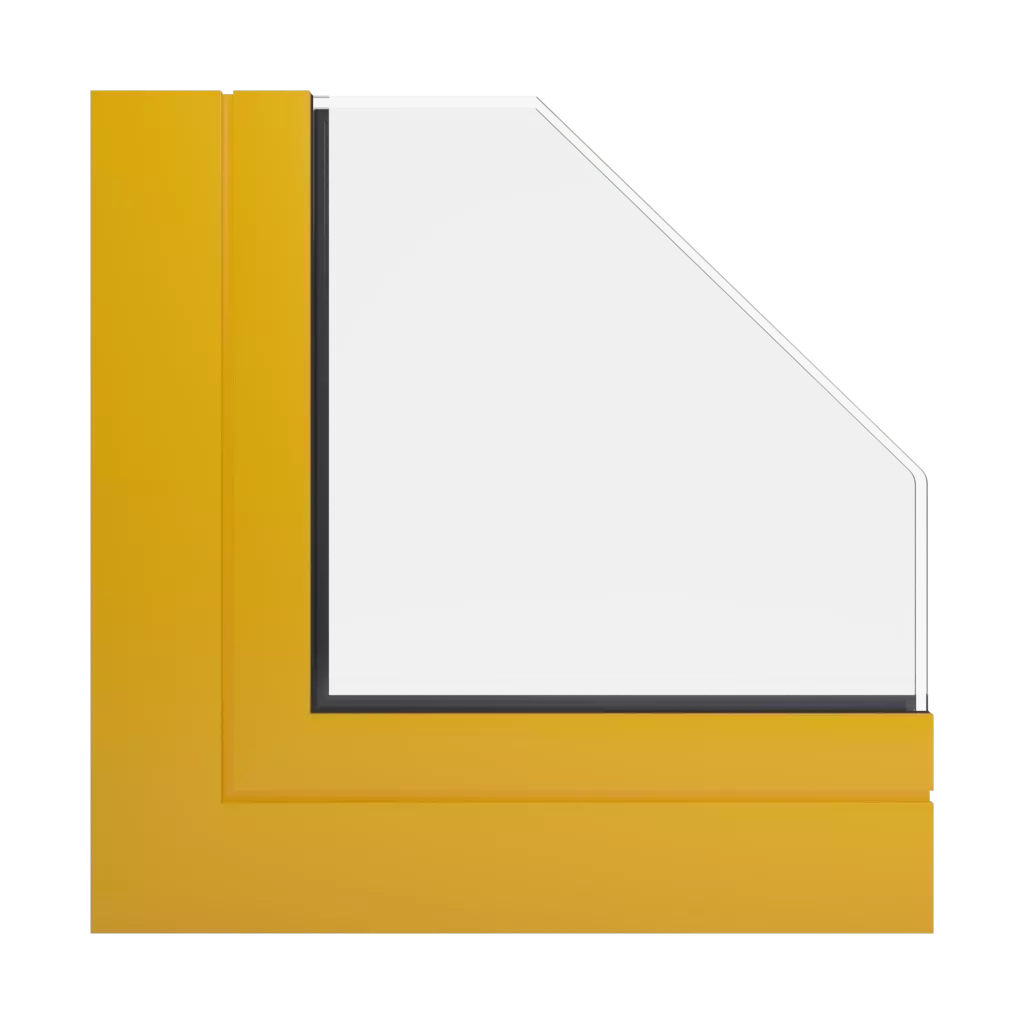 RAL 1003 Signal yellow windows window-profiles aliplast panorama