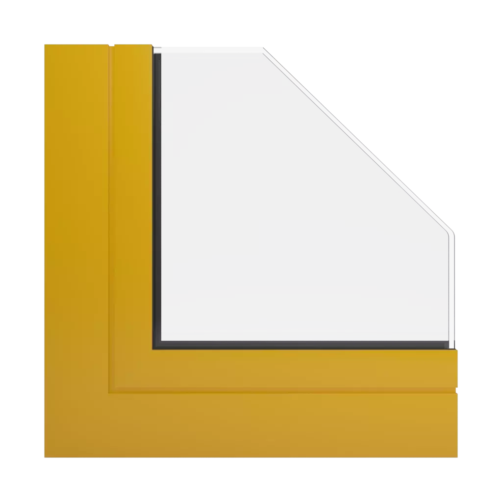 RAL 1004 Honey yellow windows window-profiles aliplast panorama