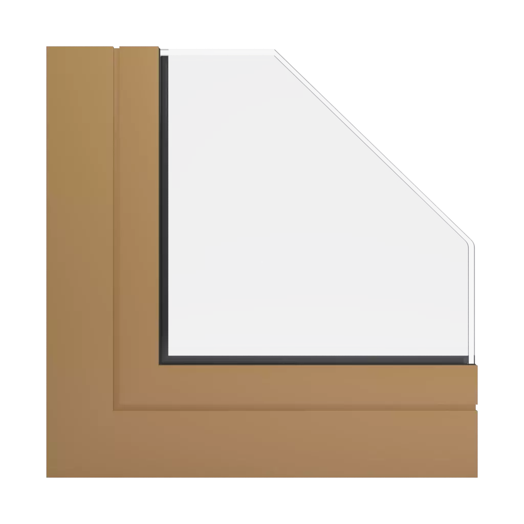 RAL 1011 Brown beige windows window-profiles aluprof mb-skyline